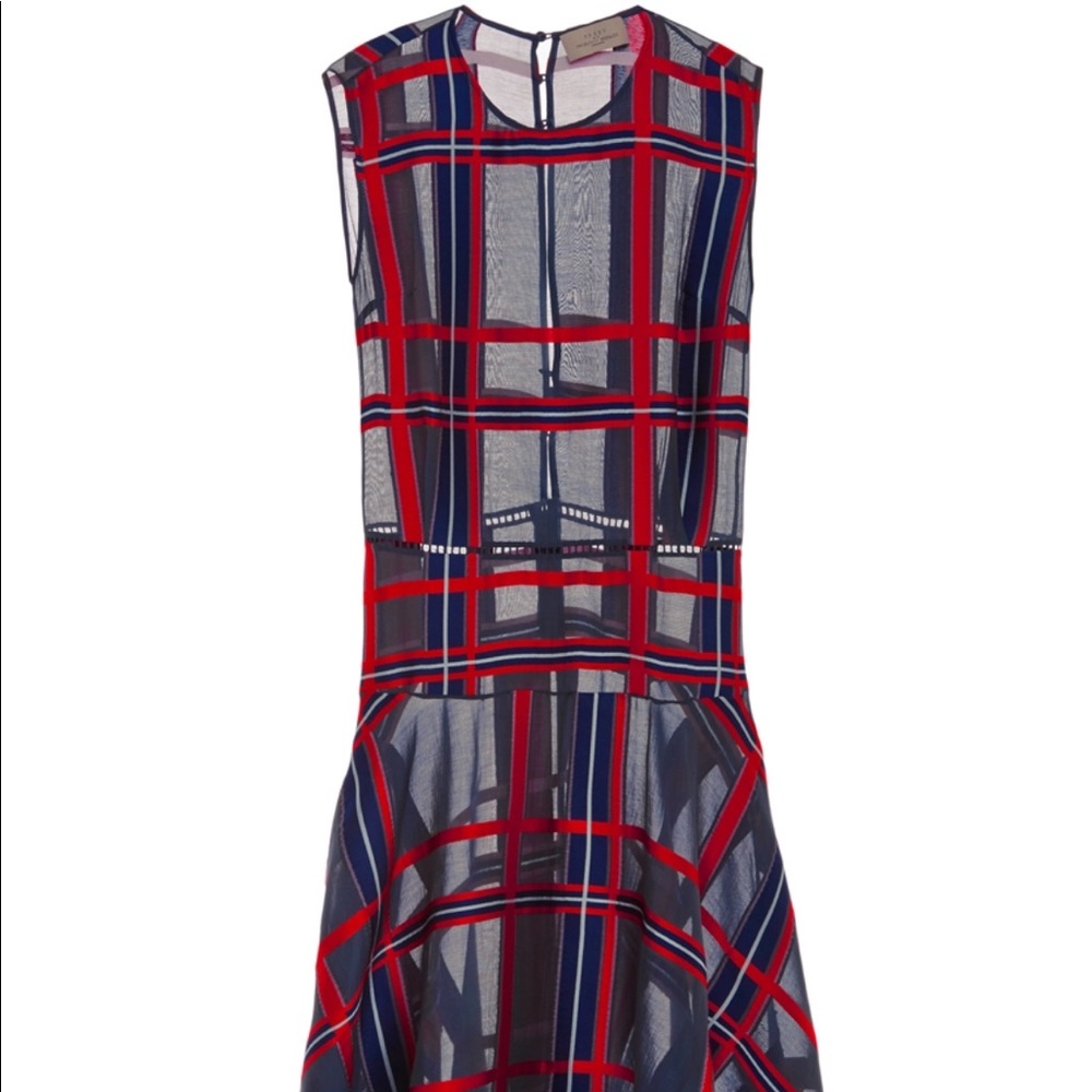 Silk Blend  Oxford Dress - Picture 2 of 4